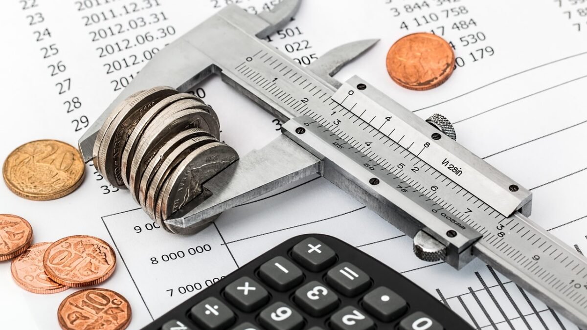 calculator and tax documents