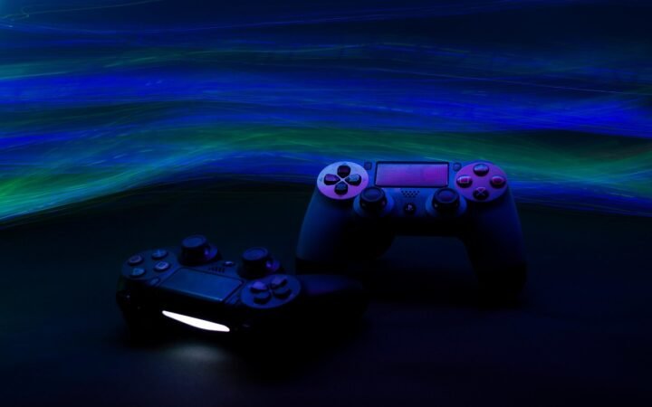 group of friends gaming together night