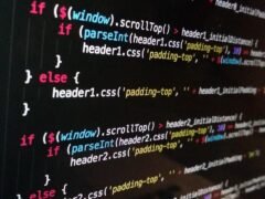 programming code screen dark