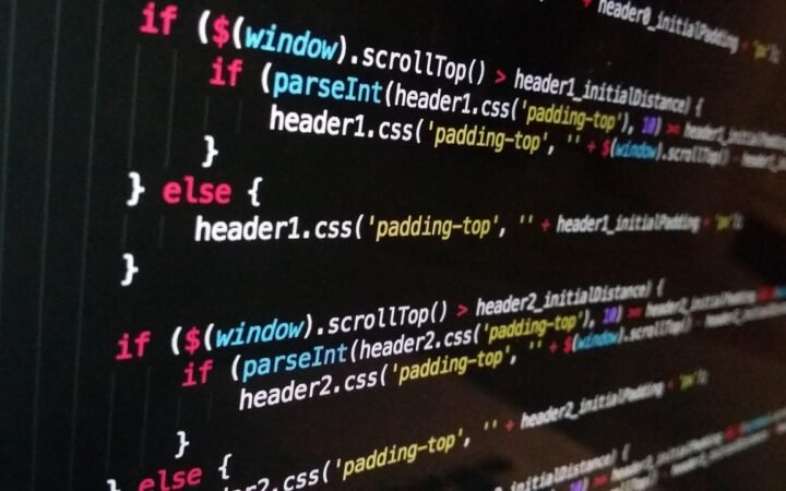 programming code screen dark