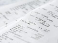 supermarket receipt prices