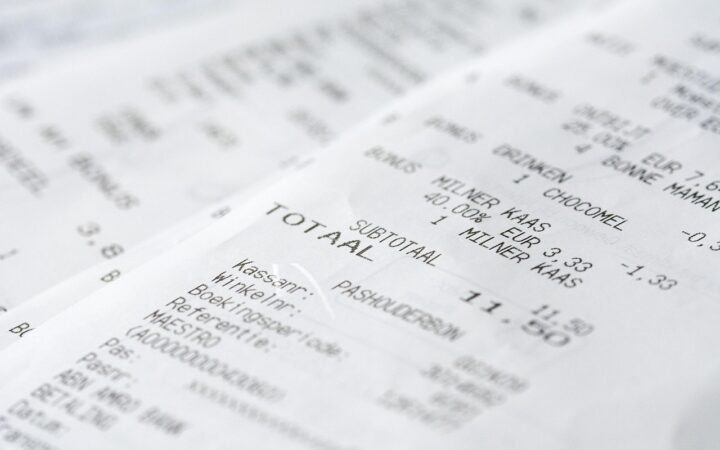 supermarket receipt prices