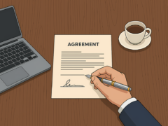 work contract signing