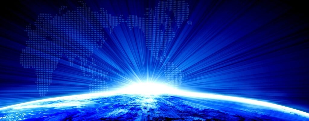 world map network connections
